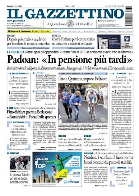 Le Prime Pagine Di Domenica 1 Giugno 2014 Il Post