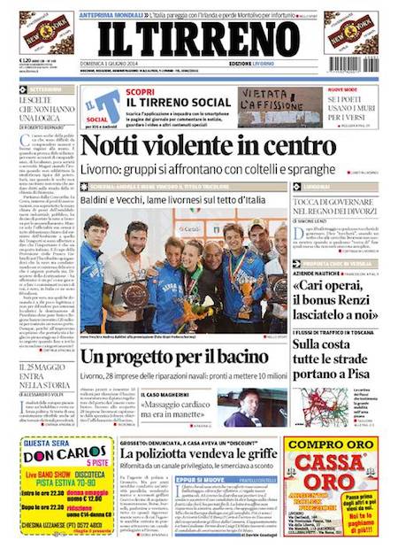 Le Prime Pagine Di Domenica Giugno Il Post