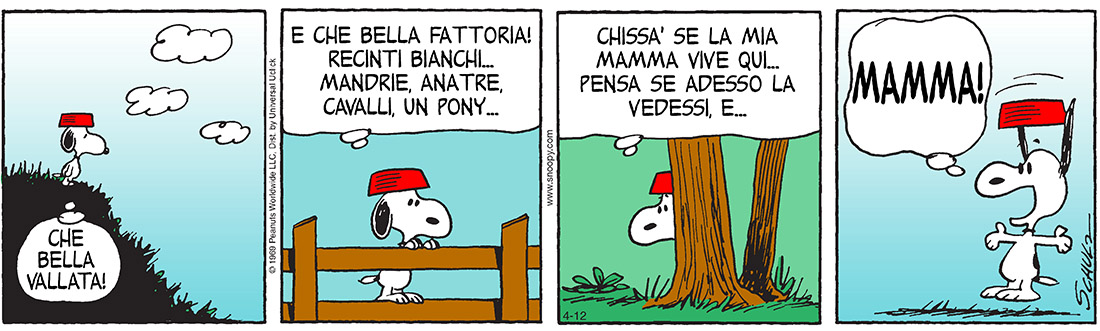 vignetta di peanuts