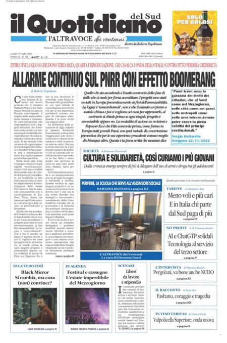 Le Prime Pagine Di Luned Luglio Il Post