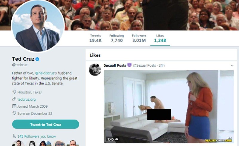 Il Senatore Americano Ted Cruz Ha Fatto “mi Piace” A Un Porno Su Twitter Il Post 