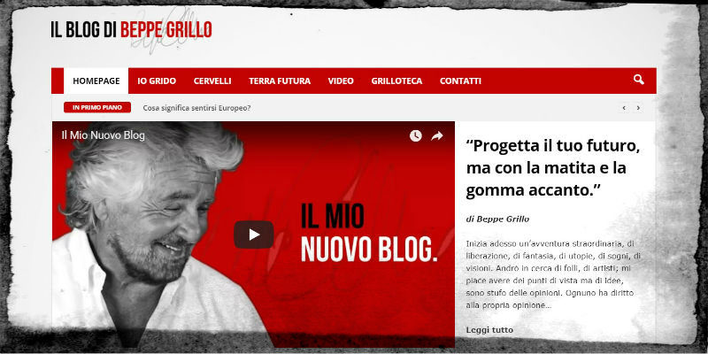 Discorso di fine anno di Beppe Grillo - Il Blog delle Stelle