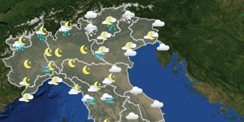 Le previsioni meteo per domenica 13 gennaio Il Post