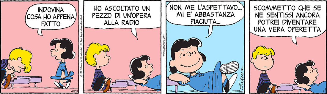 Peanuts 2019 aprile 20