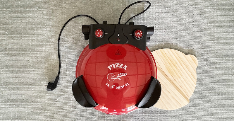 Fornetto Pizza 909 con Temperatura Massima di 400 gradi Colore Rosso