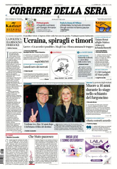 In Edicola sul Fatto Quotidiano del 15 Febbraio: “Banda Bassotti” Lo dice  babbo Renzi. Giglio tragico La lettera al figlio agli atti del suo processo  - Il Fatto Quotidiano