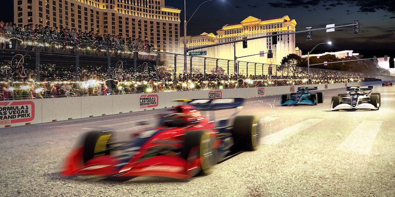 A partir de 2023, a Fórmula 1 correrá à noite em Las Vegas