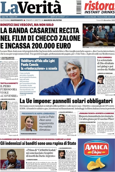 Le Prime Pagine Di Venerdì 8 Dicembre 2023 - Il Post