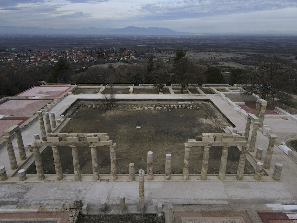 Il sito archeologico del palazzo di Aigai, in Grecia