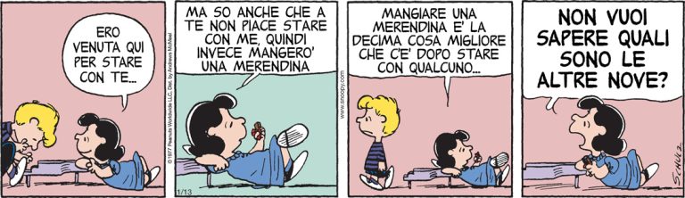 Peanuts 2024 gennaio 13 - Il Post