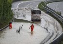 Una autostrada allagata