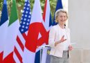 La presidente della Commissione Europea Ursula von der Leyen durante la cerimonia di apertura del G7 a Borgo Egnazia, 13 giugno