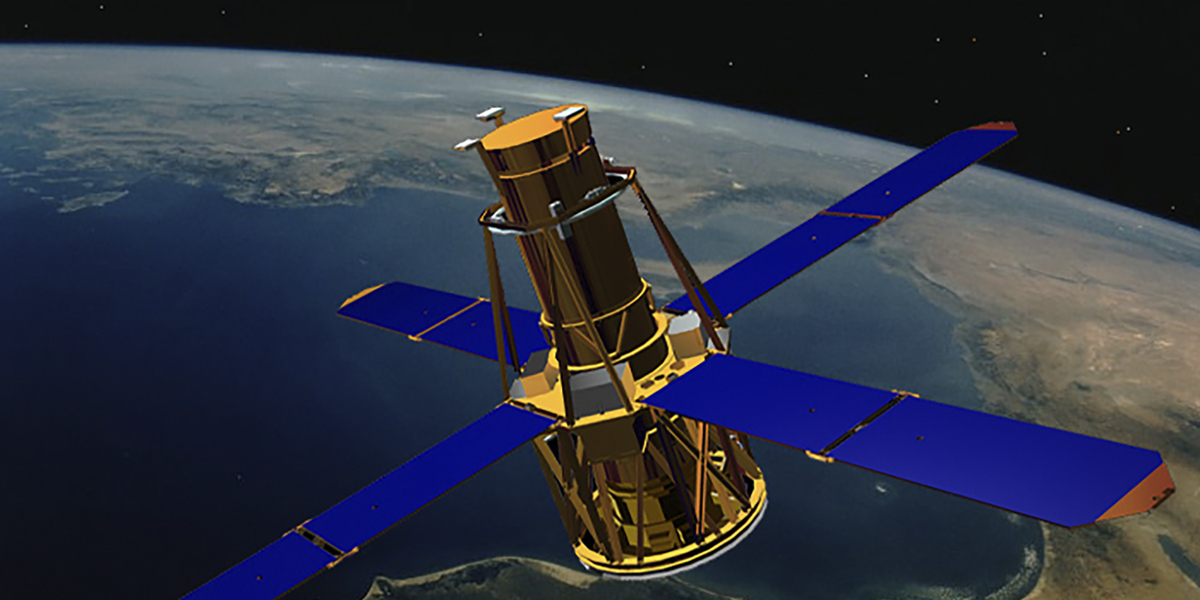 Il satellite RHESSI della NASA, caduto nell'atmosfera terrestre nel 2023 (NASA via AP)