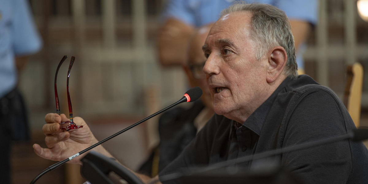 Paolo Bellini in aula di tribunale