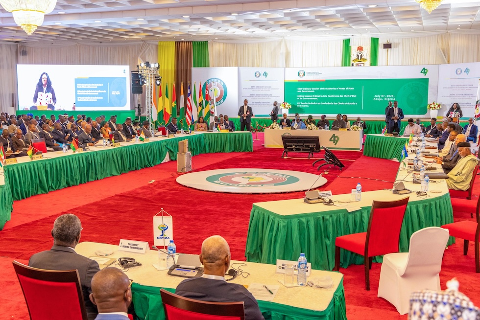 La riunione dell'ECOWAS del 7 luglio, ad Abuja in Nigeria