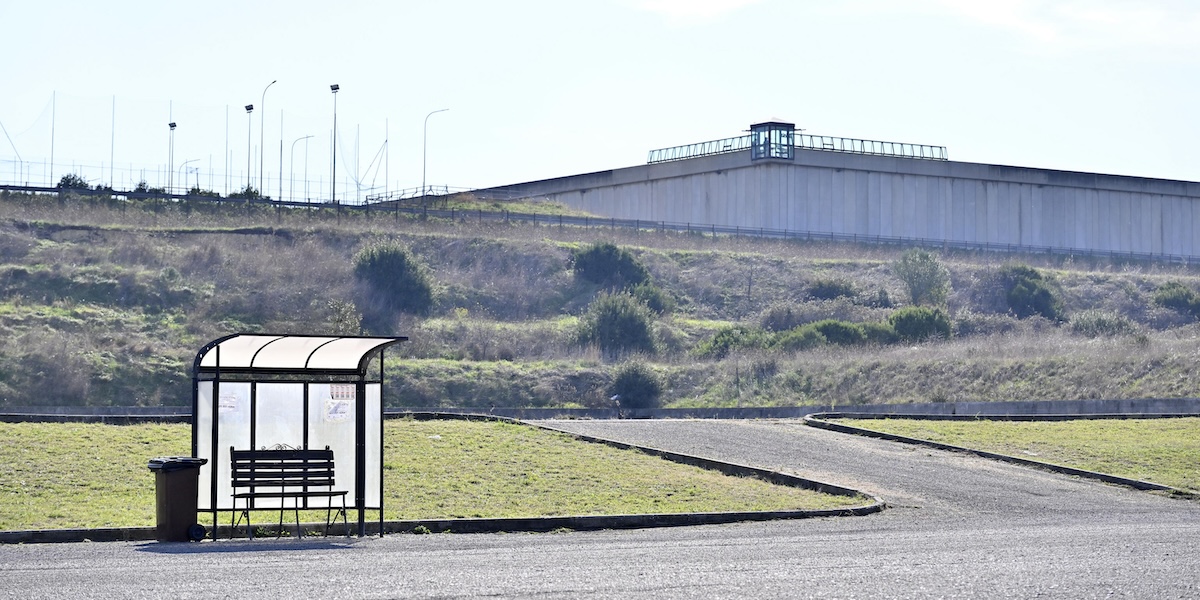 Esterno della casa circondariale di Civitavecchia, Roma, 1 febbraio 2024. 
(ANSA/ALESSANDRO DI MEO)