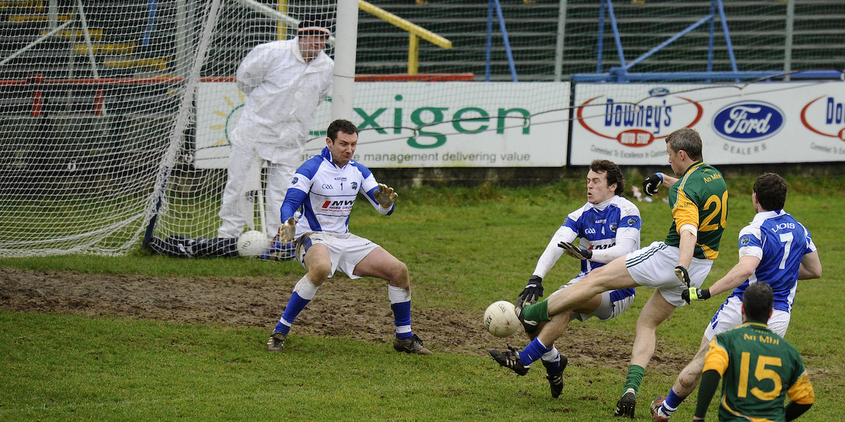 Una partita di calcio gaelico tra la contea di Laois e la contea di Meath (Alan Crowhurst/ Getty Images)