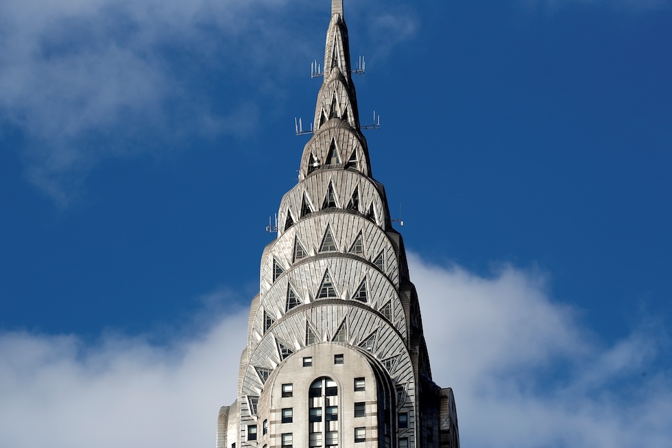 Il Chrysler Building fotografato nel gennaio del 2019