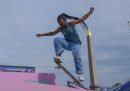 La skater sudafricana Boipelo Awuah durante un allenamento in vista delle Olimpiadi