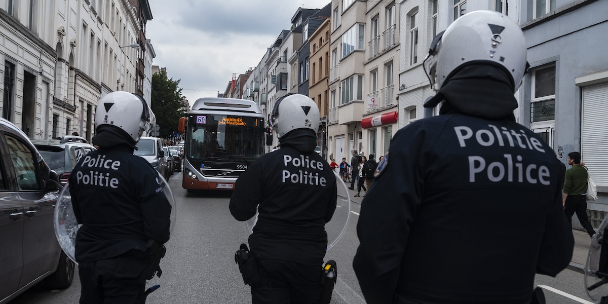 Agenti di polizia a Bruxelles