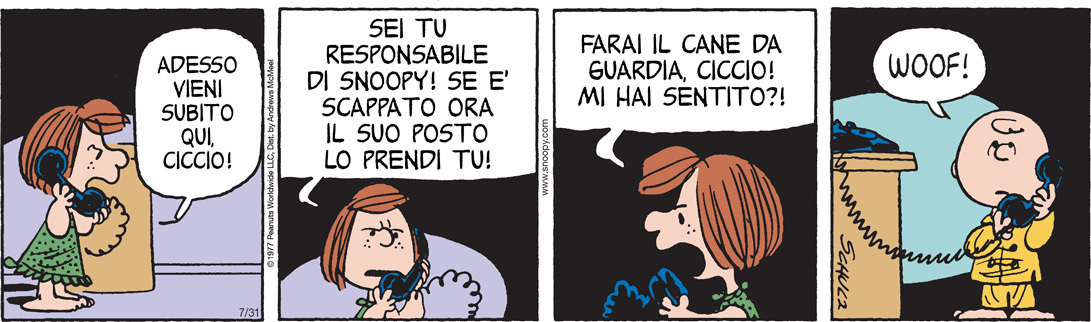 Peanuts 2024 luglio 31