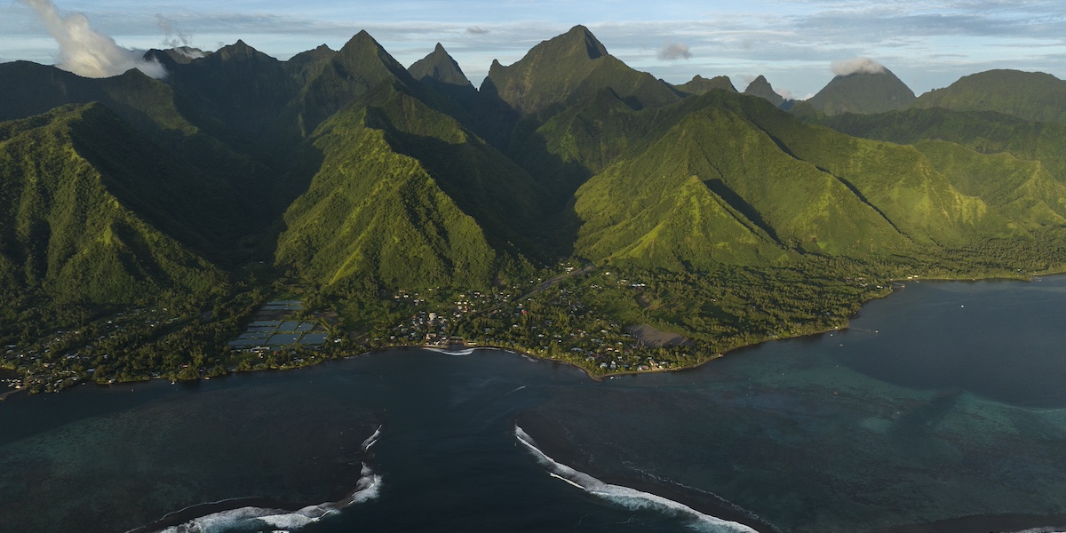 Teahupo'o, Tahiti (AP Photo/Daniel Cole)