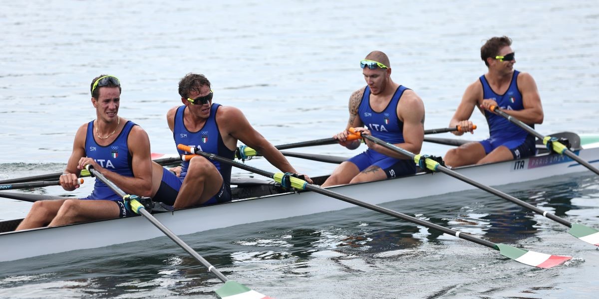 Da sinistra a destra: Giacomo Gentili, Andrea Panizza, Luca Rambaldi, Luca Chiumento (Francois Nel/Getty Images)