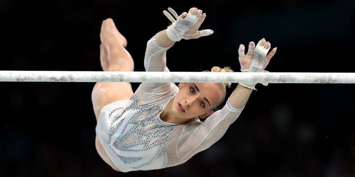 Alice D'Amato durante la finale olimpica (Photo by Jamie Squire/Getty Images)