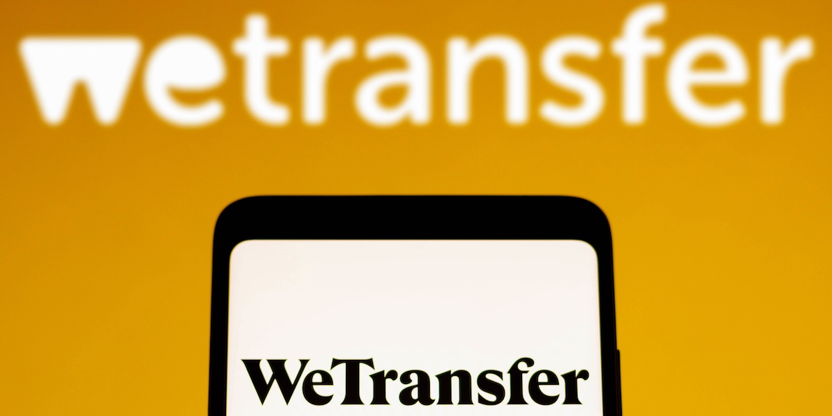 Il logo di WeTransfer