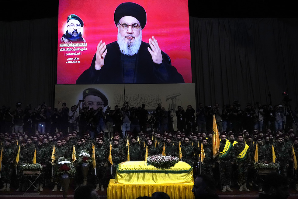 Hassan Nasrallah parla giovedì durate il funerale di Fouad Shukur