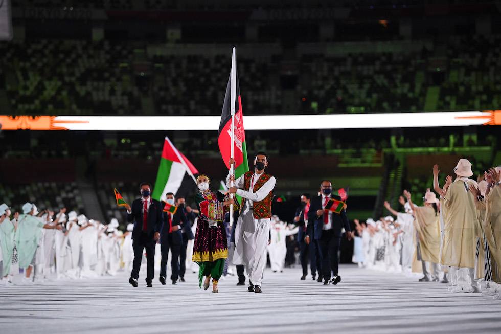 Kimia Yousofi è stata portabandiera per l'Afghanistan alle Olimpiadi di Tokyo 