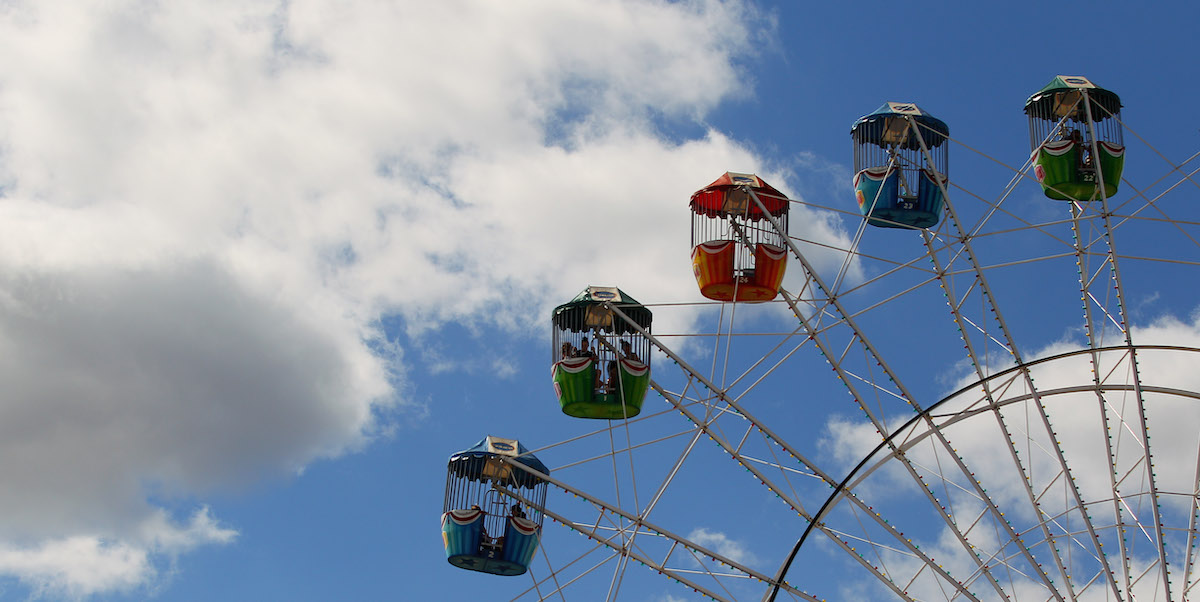 Una ruota panoramica a Sydney, nel 2012 (Mark Kolbe/Getty Images)