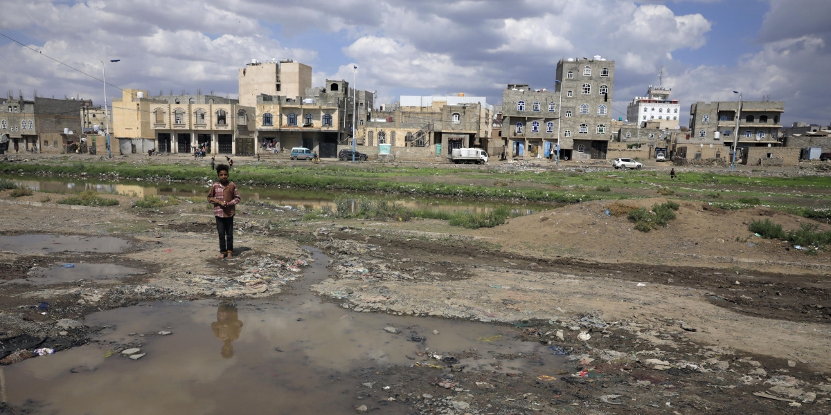 Sana'a, capitale dello Yemen, ad aprile 2024 (EPA/YAHYA ARHAB)