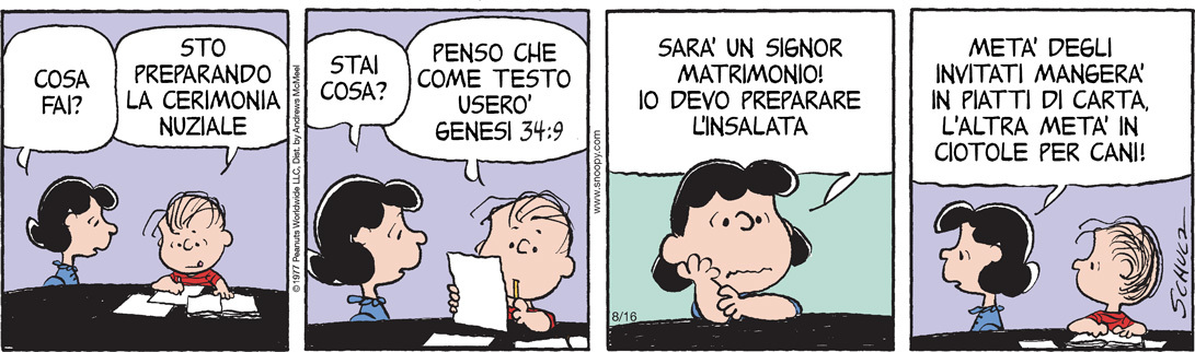 Peanuts 2024 agosto 16