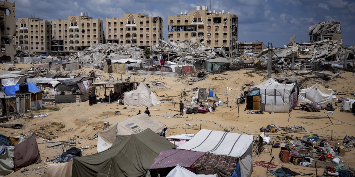 Khan Yunis l'11 agosto (AP Photo/Abdel Kareem Hana)