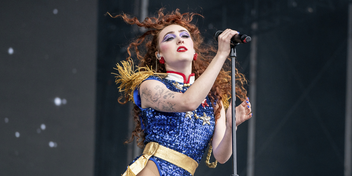 Chappell Roan all'Outside Lands Music Festival di San Francisco, l'11 agosto (Amy Harris/Invision/AP)