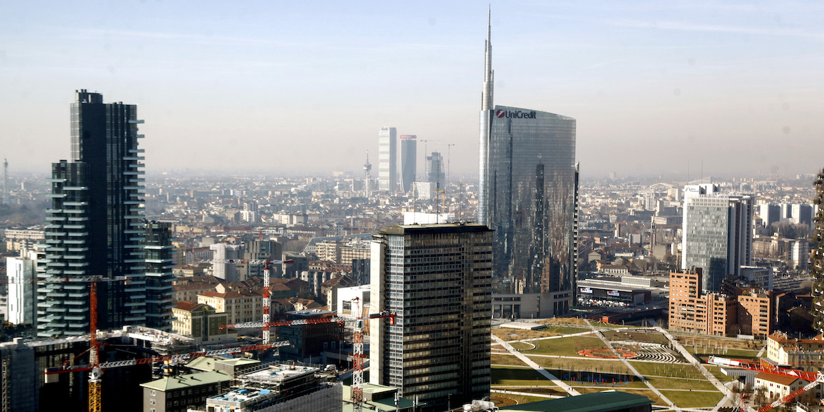 Una vista panoramica di Milano