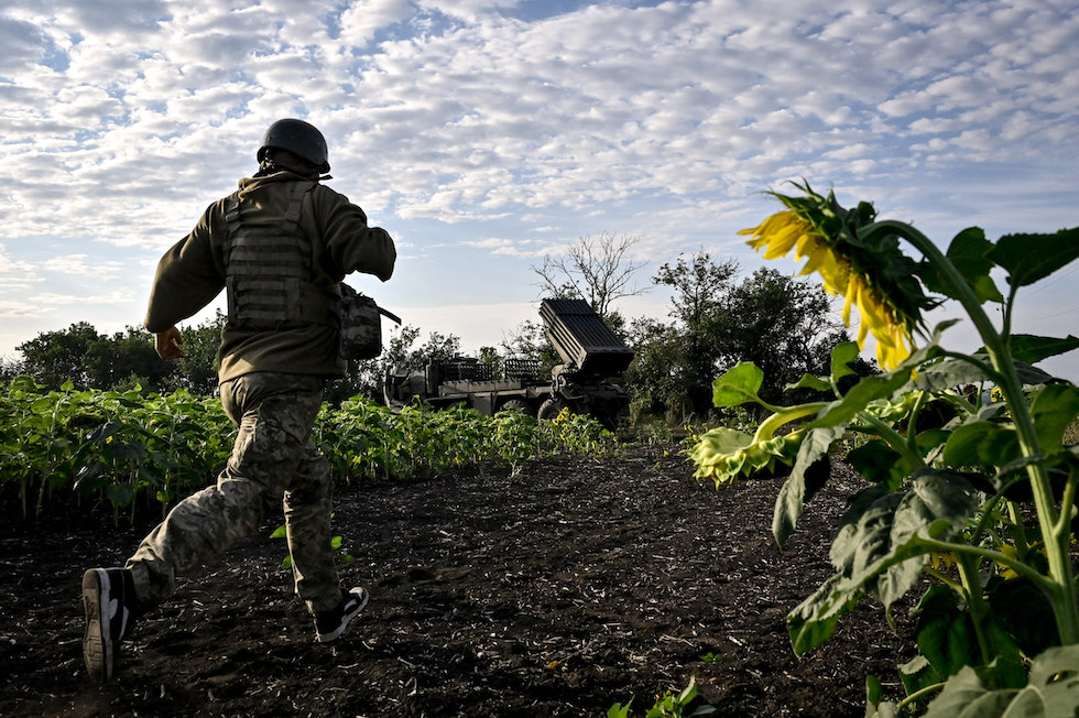 Soldati ucraini nella regione di Donetsk 