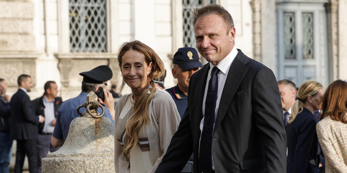 Francesco Lollobrigida e Arianna Meloni, Roma, 1 Giugno 2023. (ANSA/GIUSEPPE LAMI)