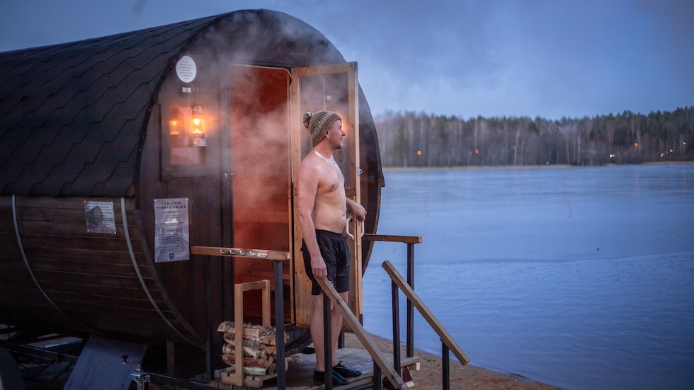 Una sauna in Finlandia (Laura Vanzo / Visit Tampere via AP)