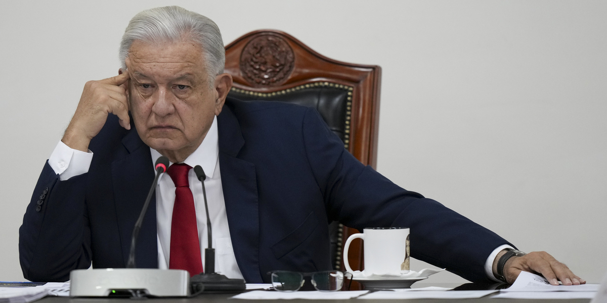 Il presidente messicano Andrés Manuel López Obrador (AP Photo/Fernando Llano)