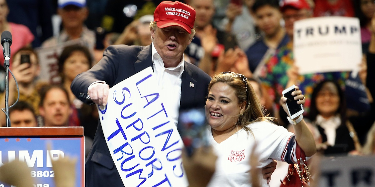 Donald Trump durante un comizio nel 2016 (AP Photo/Ross D. Franklin)