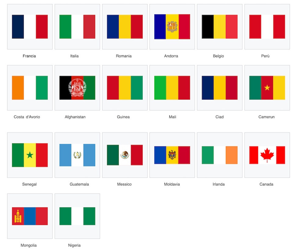 bandiere derivate dal tricolore francese