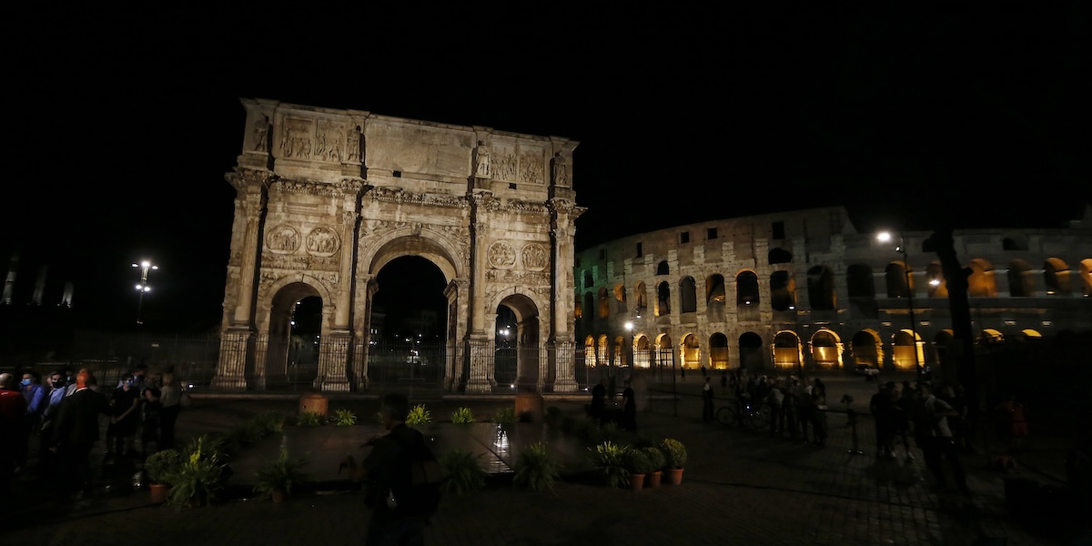 L'arco di Costantino in una foto del 2020 (Cecilia Fabiano/ LaPresse)