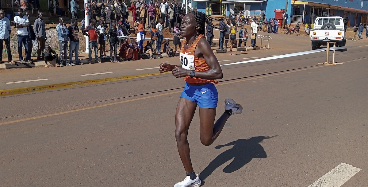 Rebecca Cheptegei nel 2023 (AP Photo)