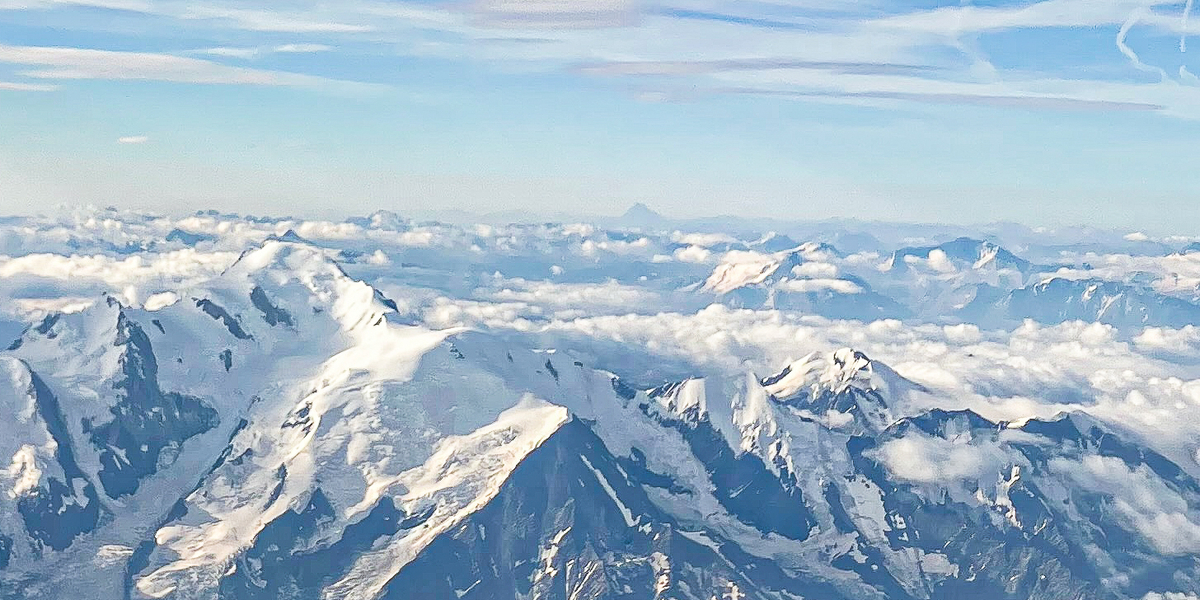 Il Monte Bianco visto dall'alto (Bianca Otero/ ZUMA Press Wire, ANSA)