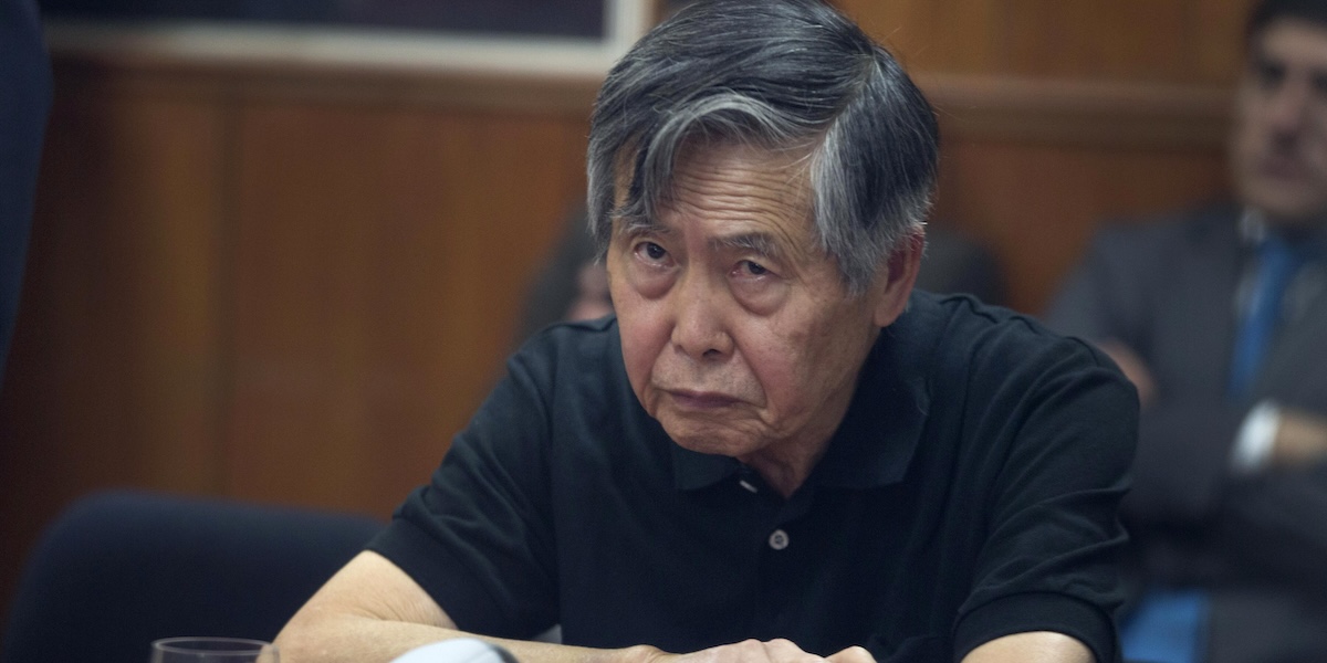 Alberto Fujimori a processo nel 2013 (AP Photo/ Martin Mejia, File)