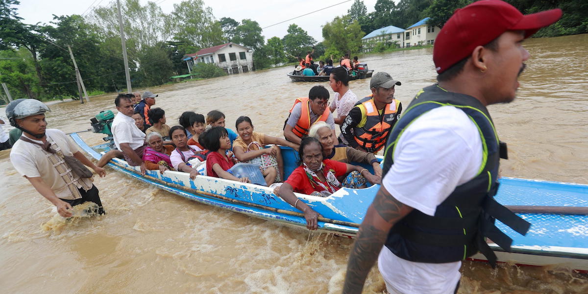 Taungoo, Myanmar, 14 settembre 2024 (EPA/NYEIN CHAN NAING)