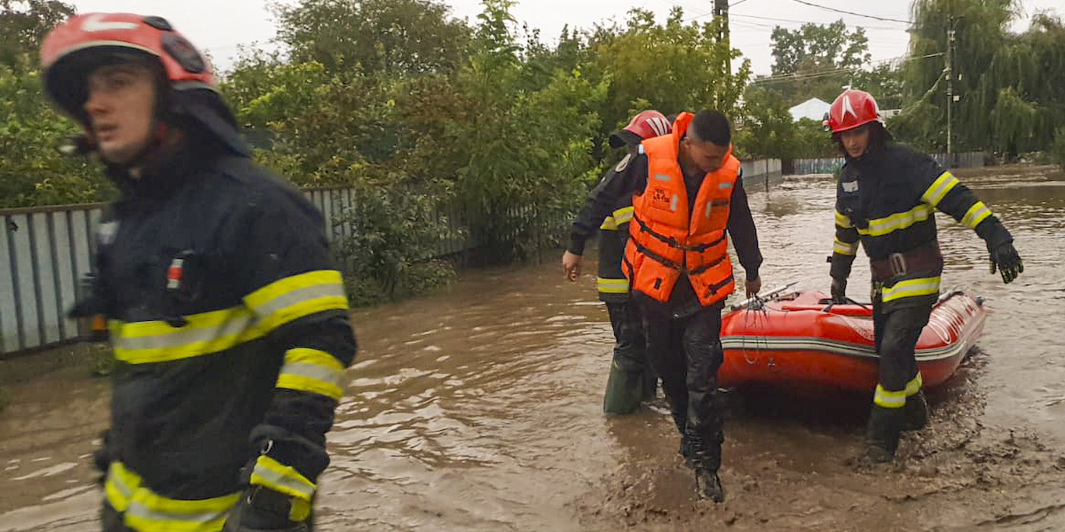 (Romanian Emergency Services - ISU Galati via AP)