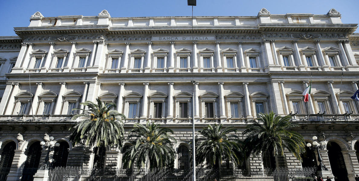 Palazzo Koch, sede della Banca d'Italia, in Via Nazionale (LaPresse/Vincenzo Livieri)